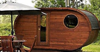 Баня бочка из кедра под ключ в Лесосибирске - цена от 135057 рублей